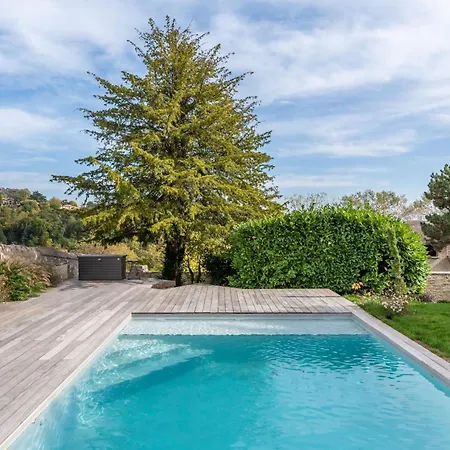 فيلة Les Pierres Seches - House With Pool And Open View Near The Village Saint-Didier-au-Mont-d'Or